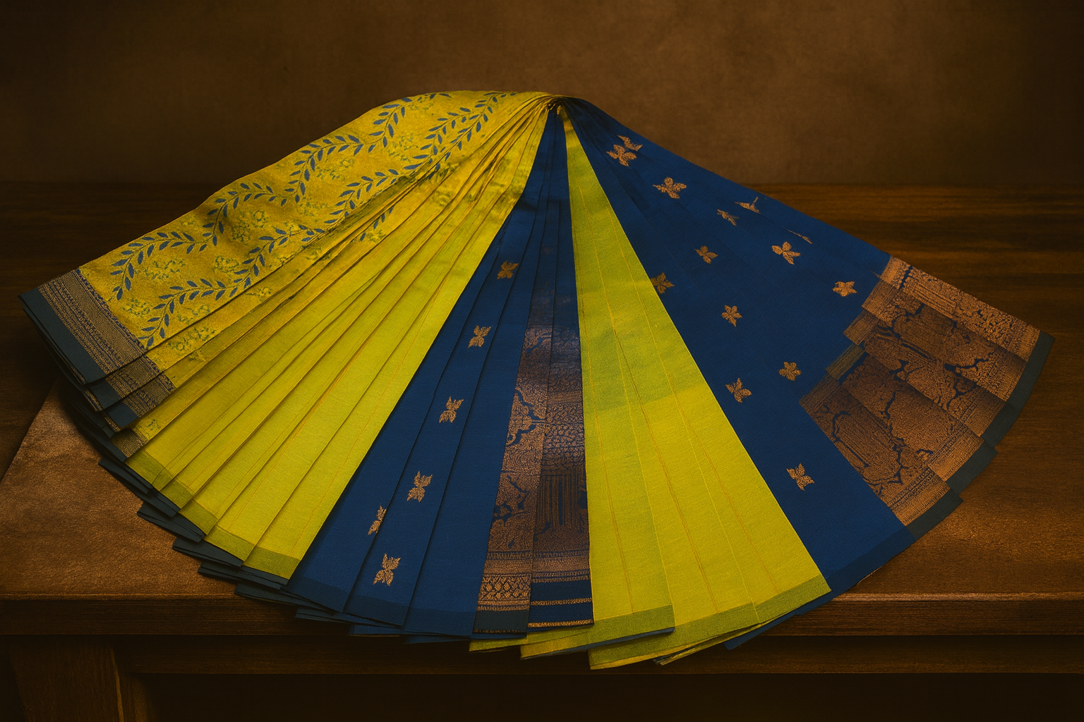 Kubera silk with golden zari 5 rs.849