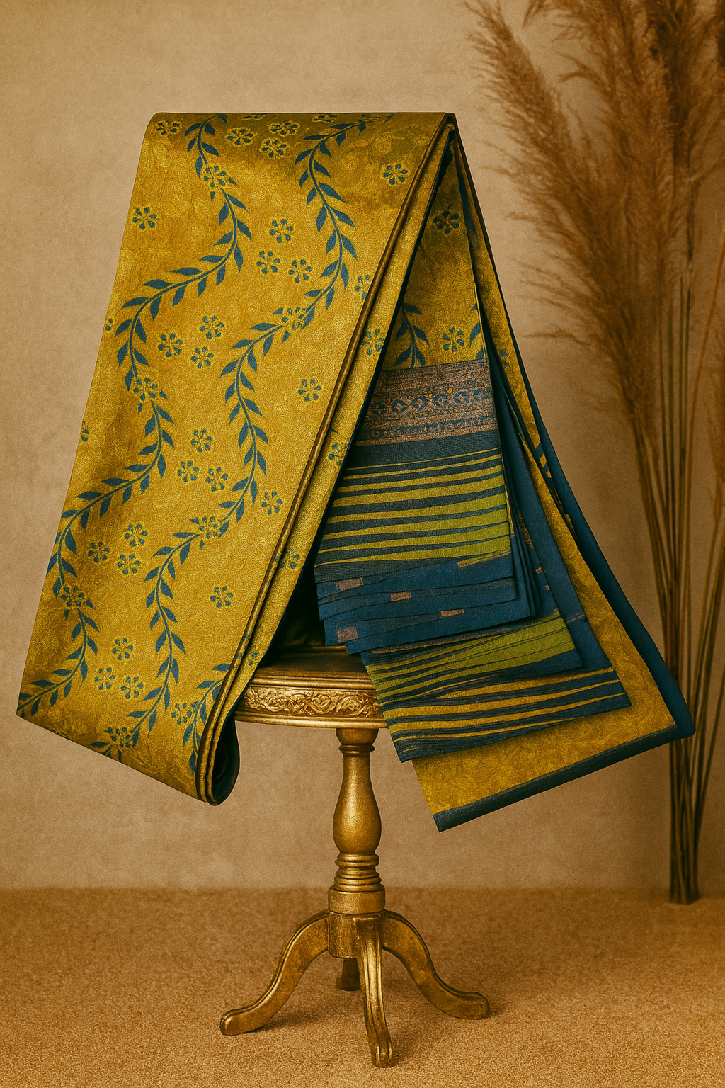 Kubera silk with golden zari 5 rs.849