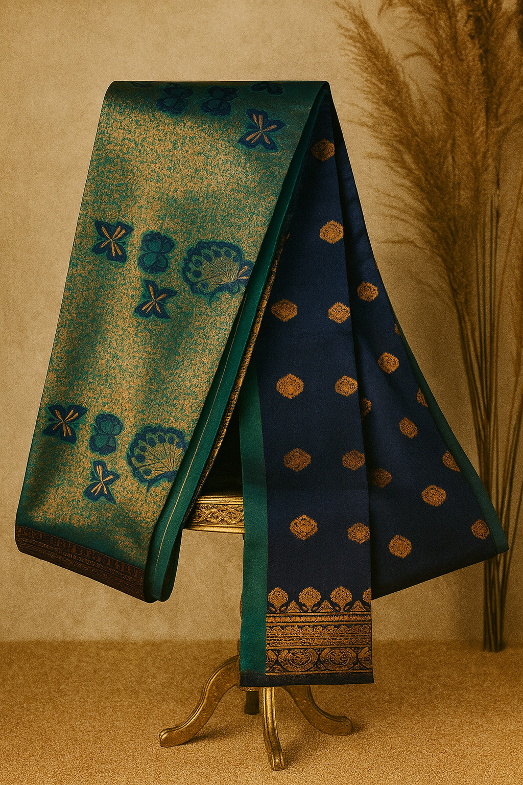 Kubera silk with golden zari 5 rs.849